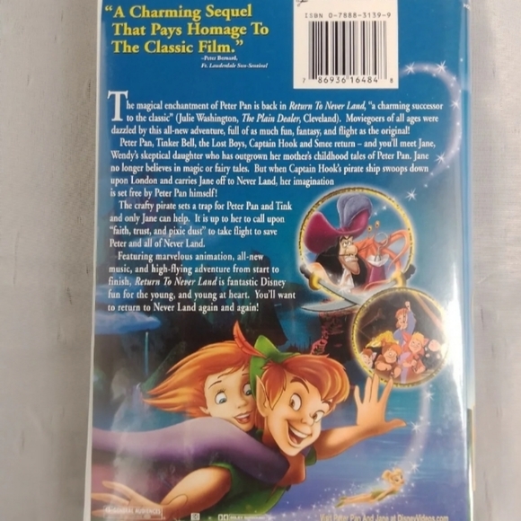 Disney Peter Pan Return to Neverland VHS - Picture 2 of 7